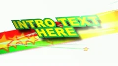Stars stripes n intro text Stock After Effects