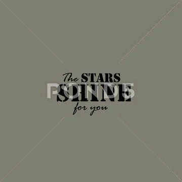The stars they shine for you card Stock Illustration
