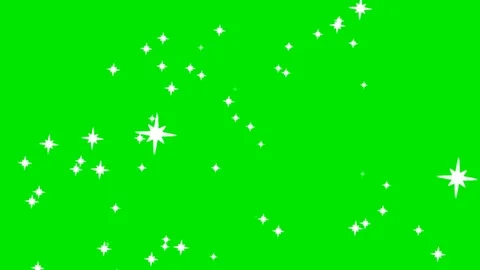 Stars through space with green screen background Stock Footage 124202325