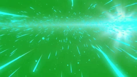 Stars through space motion graphics with green screen background Stock Footage 131420213