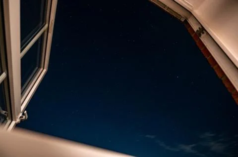 Stars through a window Stock-Fotos