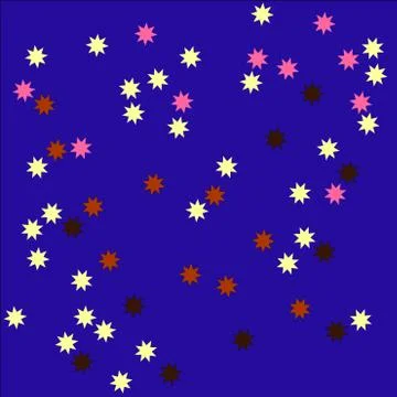 Stars tileable background Stock Illustration