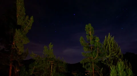 Stars | Time Lapse | Night | Clouds | San Diego, CA Stock-Footage 64363148