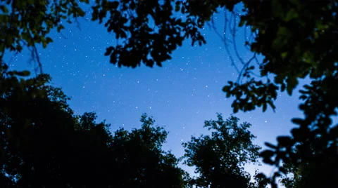 Stars Time Lapse. Turning Space Astrophotography Time Lapse Video stock 63789477