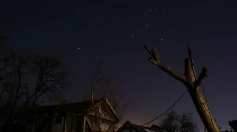 Stars timelapse Stock Footage 1107507