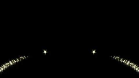 Stars track creates the frame of a black screen Stock Footage 85056077