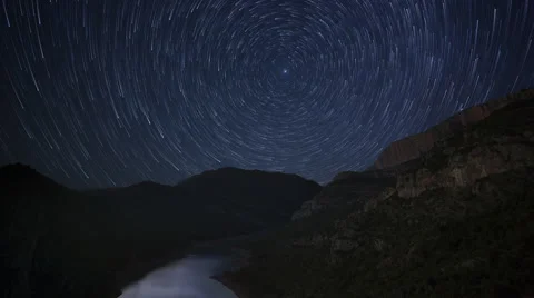 Stars trail Video stock 58558363