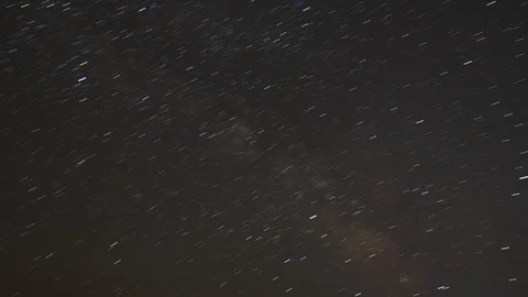 Stars trails time lapse Stock Footage 90883457