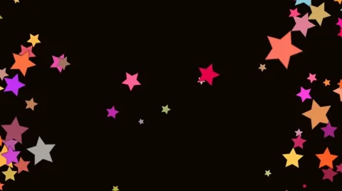 Stars Transitions with Alpha 動画素材 8624227