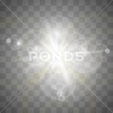 Stars on a transparent white Stock Illustration