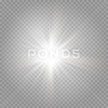 Stars on a transparent white Stock Illustration