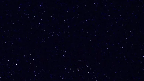 Stars twinkle on blue night sky. Abstract space backdrop. Scientific