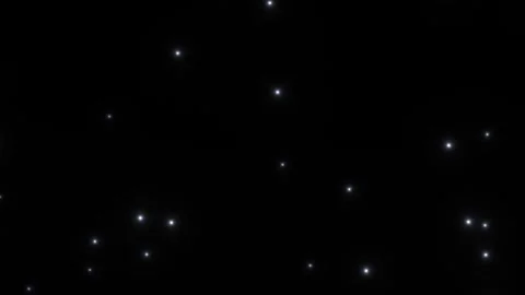 Stars twinkle in night sky over dark background Stock Footage 338185098