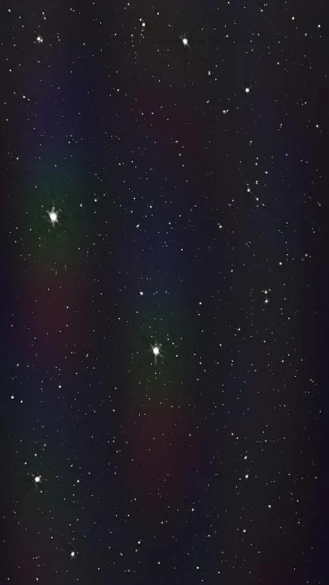 Stars twinkle, showing light diffraction. Stockbeeldmateriaal 318677572