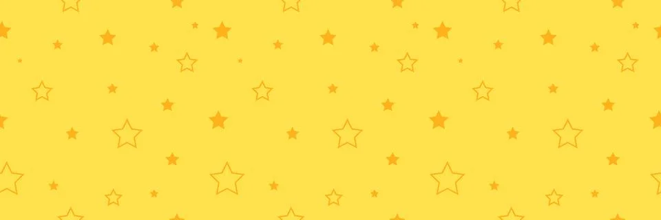 Stars web banner seamless pattern, endless texture background Stock Illustration