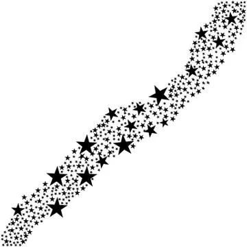 Stars on a white background Stock Illustration