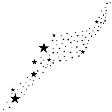Stars on a white background Stock Illustration