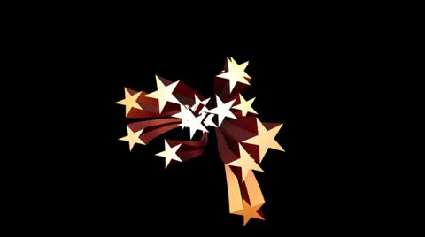 Stars Wipe Stock Footage 26155324