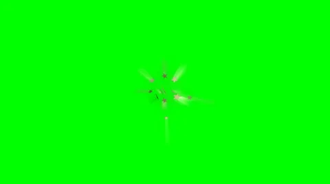 Stars Wipe Transition  Green Screen One Stock Footage