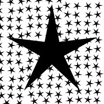 Stars without any pattern on white background template. 스톡 일러스트