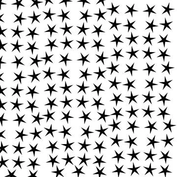Stars without any pattern on white background template. Stock Illustration