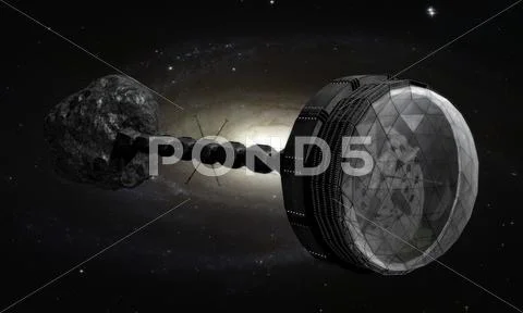 Starship inspired by the novels of Stephen Baxter. Stock Illustration