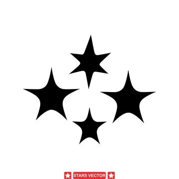 Starstruck Designs  Dive into Our Vector Silhouette Collection Stock Illustration