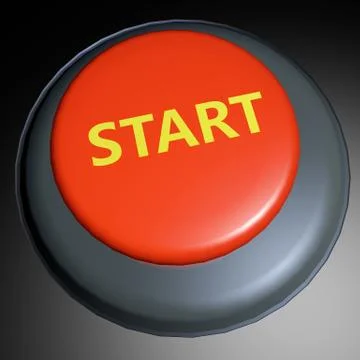 Start 3d button Stock Illustration