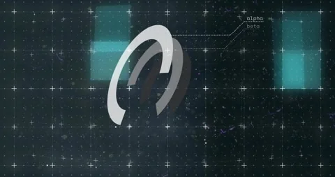 On start, 3D ring arcs fading and layering into rotating logo, beams streaking Stock Footage 317183739
