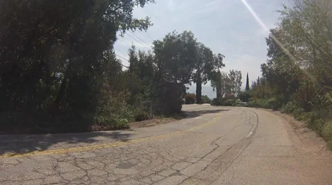 Start Again Driving while its Sunny Stock Footage 41310570