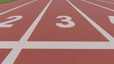 Start and Finish Point of Race Track Stock Footage 124628513