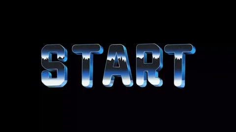 START. animated retro gaming Stock Footage 279087431