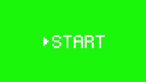 Start animation on green screen Stock Footage 334772759