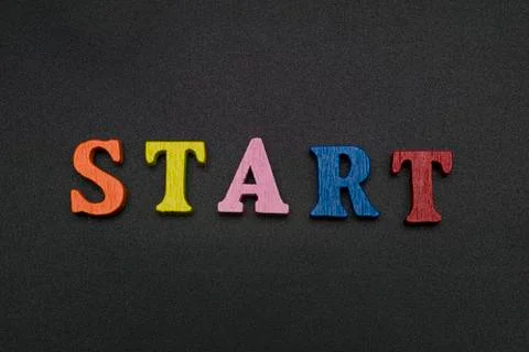 Start on a black background. Fotos de archivo