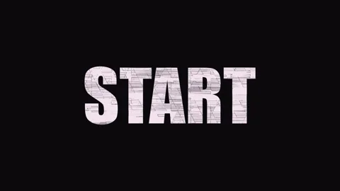 Start bold white text animation Stock Footage 335895525