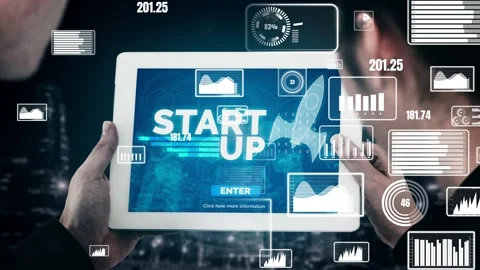 Start Up Business of Creative People conceptual Stock Footage 166085525