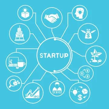 Start up business Stock Illustration