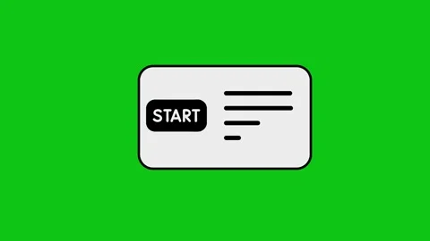 Start button checklist animation on green screen, simple digital task compl.. 库存影片 346496683