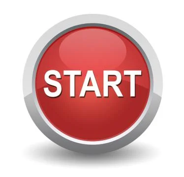 Start button concept 3d illustration Stock Illustration