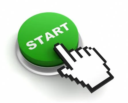 Start button concept illustration Stock Illustration