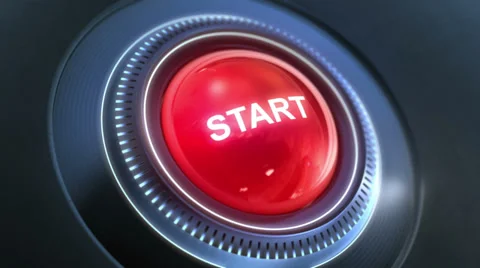 Start Button On / Off Stock Footage 38424281