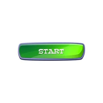 Start button game ui element. Stockillustratie