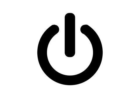 Start button icon. On/off icon. Power button icon Stock Illustration