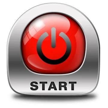 Start button Stock Illustration