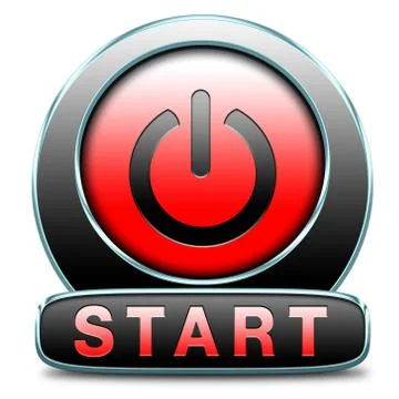 Start button Stock Illustration