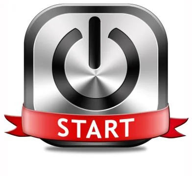 Start button Stock Illustration