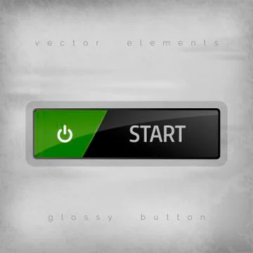 Start Button Stock Illustration
