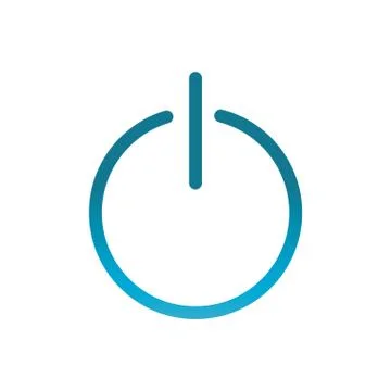 Start button user interface blue gradient Illustrazione stock