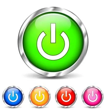 Start buttons Stock Illustration