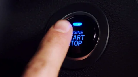 Start car button Stock Footage 93661926